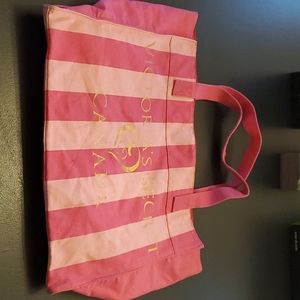 Victoria's secret canvas tote magnet closure